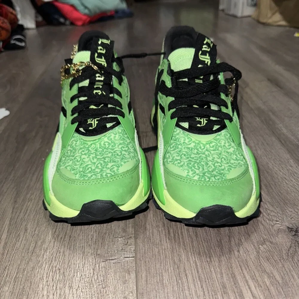 PUMA x LAMELO BALL LaFrancé RS-XL Men's Lace Up Sneakers Green-Black Size 7